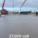 27000 sqft pour